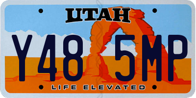 UT license plate Y485MP