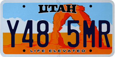 UT license plate Y485MR