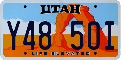 UT license plate Y485OI