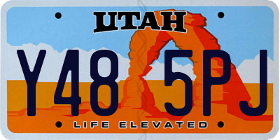 UT license plate Y485PJ