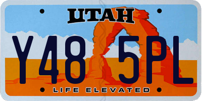 UT license plate Y485PL