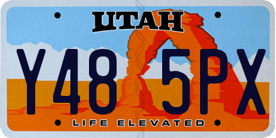 UT license plate Y485PX