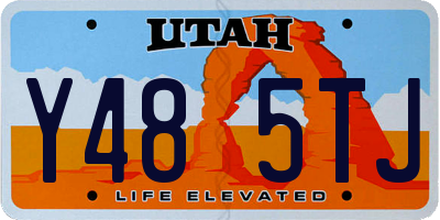 UT license plate Y485TJ
