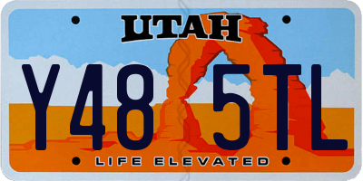 UT license plate Y485TL