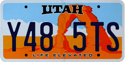 UT license plate Y485TS