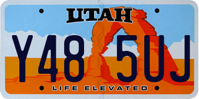 UT license plate Y485UJ