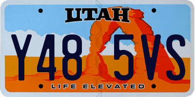 UT license plate Y485VS