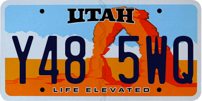 UT license plate Y485WQ