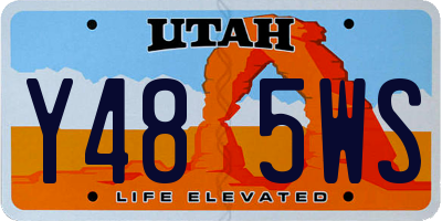 UT license plate Y485WS
