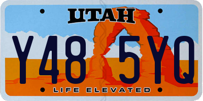 UT license plate Y485YQ