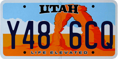 UT license plate Y486CQ