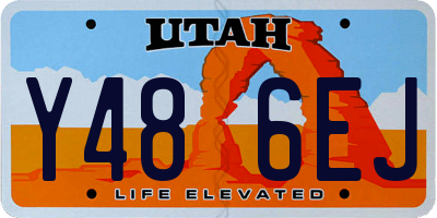 UT license plate Y486EJ