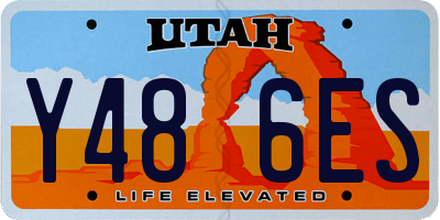 UT license plate Y486ES