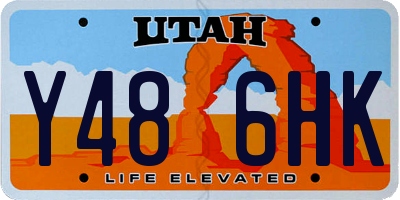 UT license plate Y486HK