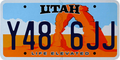 UT license plate Y486JJ