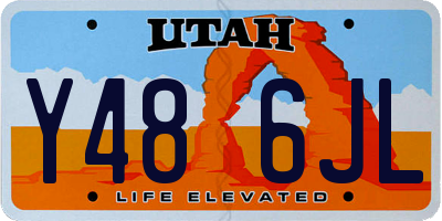 UT license plate Y486JL