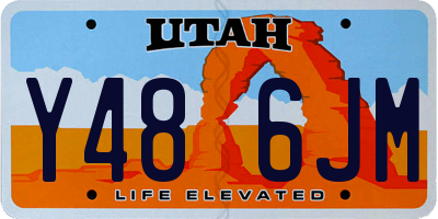 UT license plate Y486JM