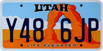 UT license plate Y486JP