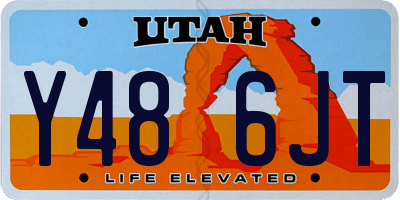UT license plate Y486JT