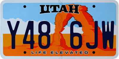 UT license plate Y486JW
