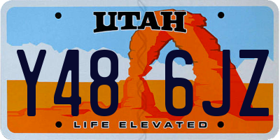 UT license plate Y486JZ