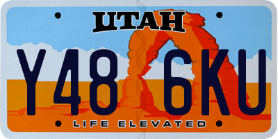 UT license plate Y486KU