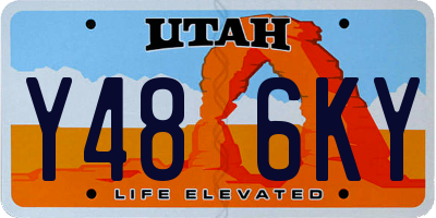 UT license plate Y486KY