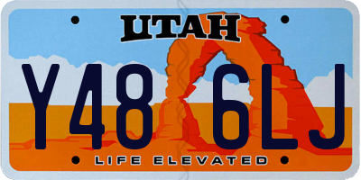 UT license plate Y486LJ