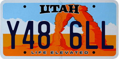 UT license plate Y486LL