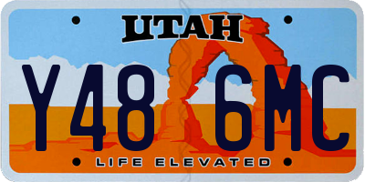 UT license plate Y486MC