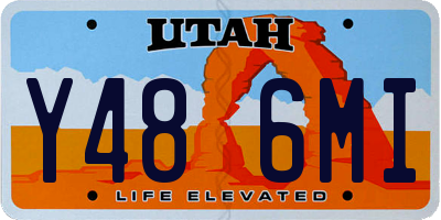 UT license plate Y486MI