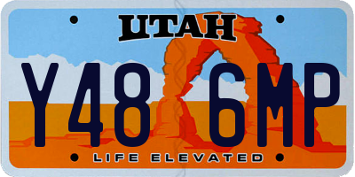 UT license plate Y486MP
