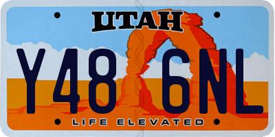 UT license plate Y486NL