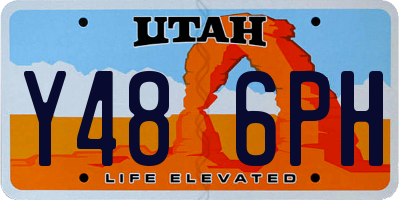 UT license plate Y486PH