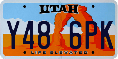 UT license plate Y486PK