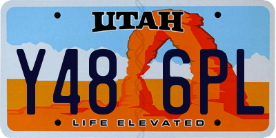 UT license plate Y486PL