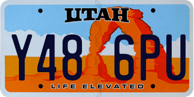 UT license plate Y486PU