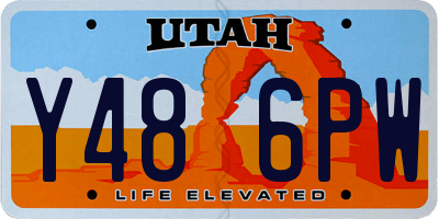 UT license plate Y486PW