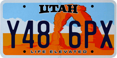 UT license plate Y486PX