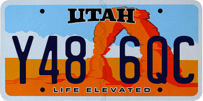 UT license plate Y486QC
