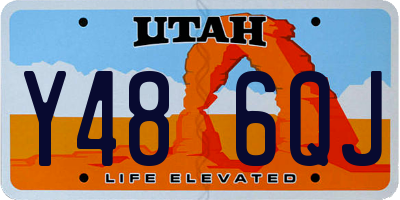 UT license plate Y486QJ