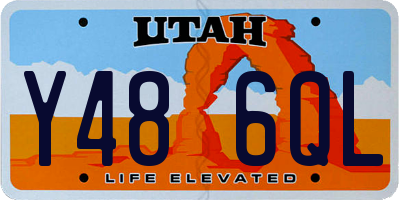 UT license plate Y486QL