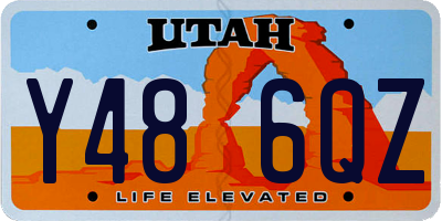 UT license plate Y486QZ