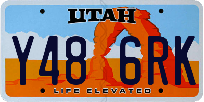UT license plate Y486RK