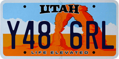 UT license plate Y486RL
