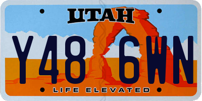 UT license plate Y486WN