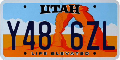 UT license plate Y486ZL