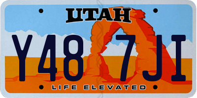 UT license plate Y487JI
