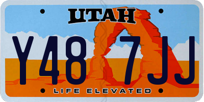 UT license plate Y487JJ