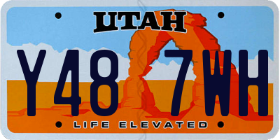 UT license plate Y487WH